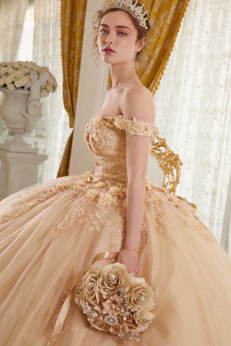 Ladivine 15702 Dress in Champagne