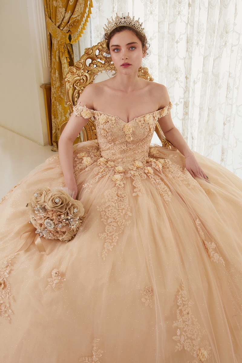 Ladivine 15702 Dress in Champagne