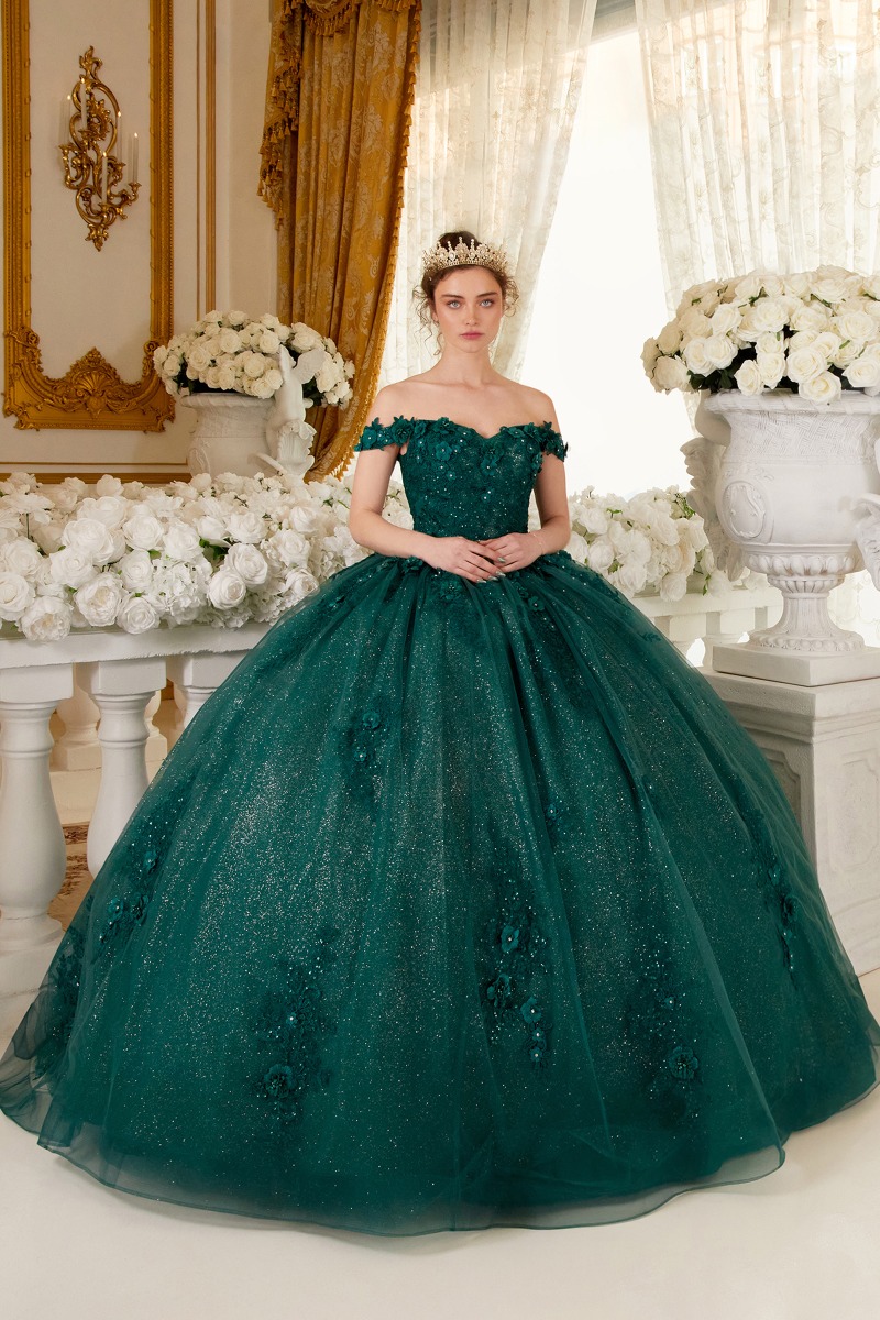 Ladivine 15702 Dress in Emerald