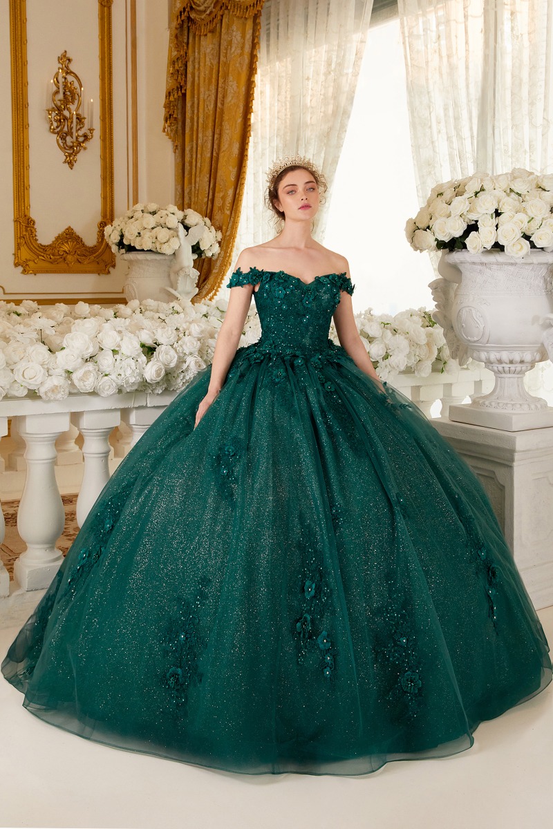Ladivine 15702 Dress in Emerald