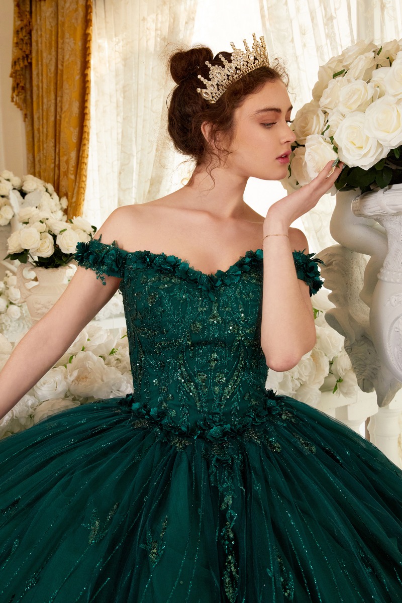 Ladivine 15704 Dress in Emerald