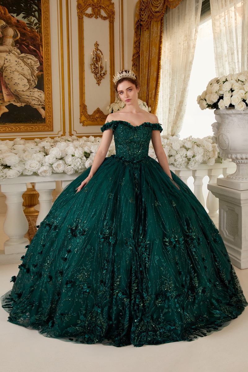 Ladivine 15704 Dress in Emerald