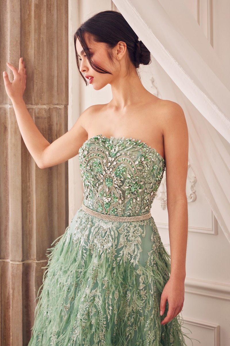 Andrea & Leo A1226 Dress in Sage