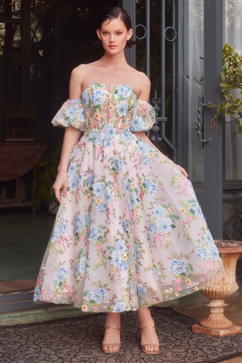 Andrea & Leo A1406 Dress in Blue