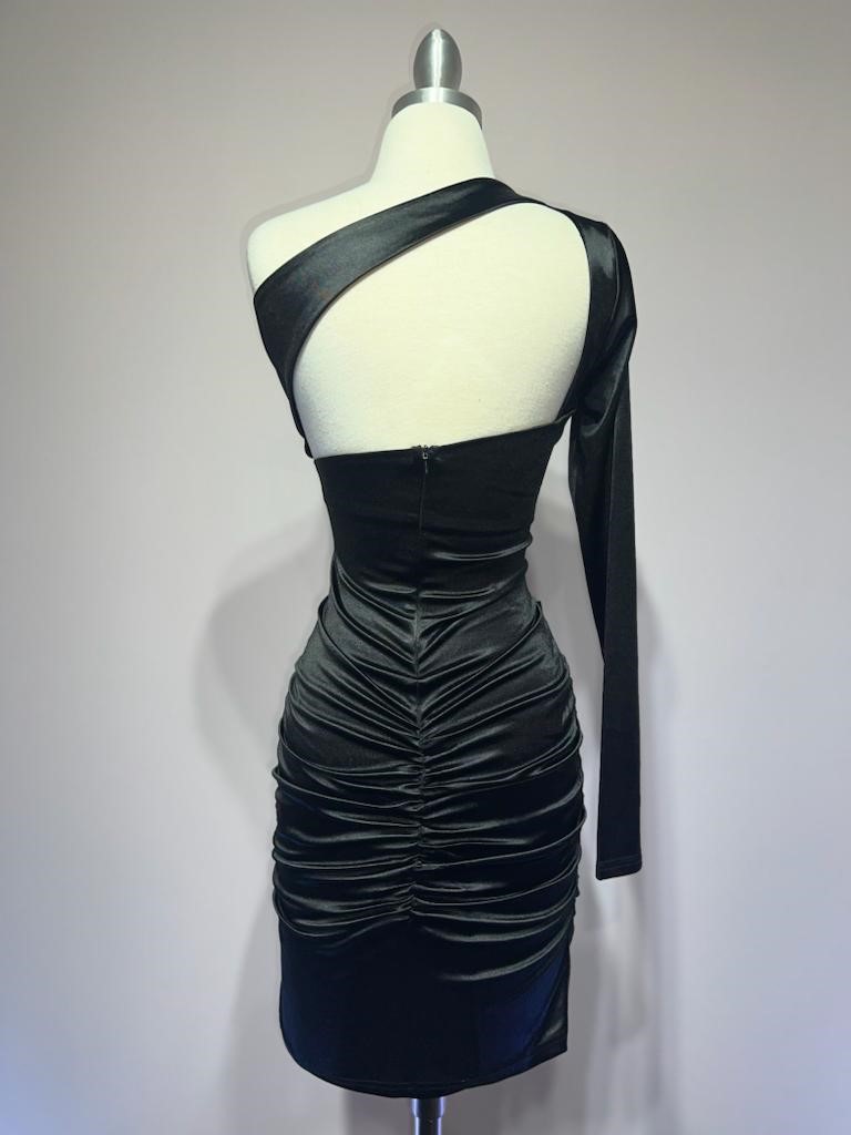 Ladivine B2313 Dress in Black — back view