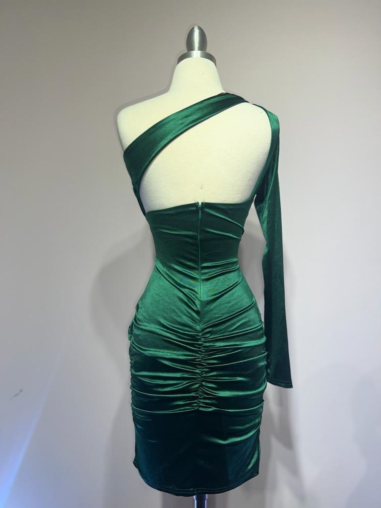 Ladivine B2313 Dress in Emerald — back view