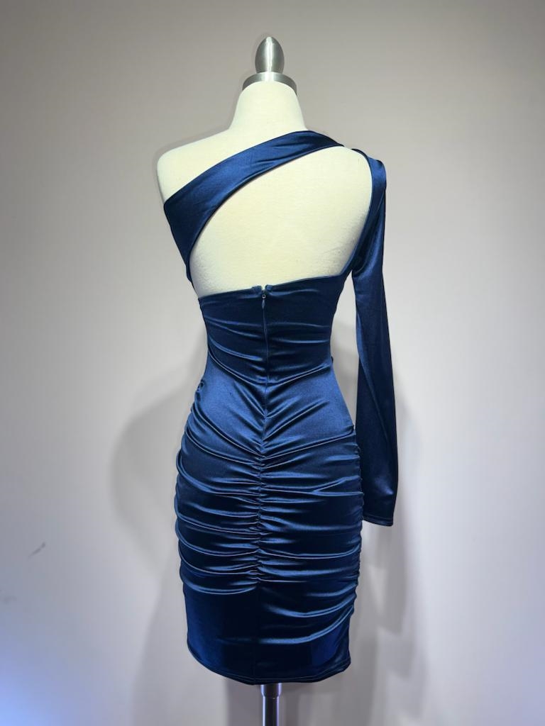Ladivine B2313 Dress in Navy — back view