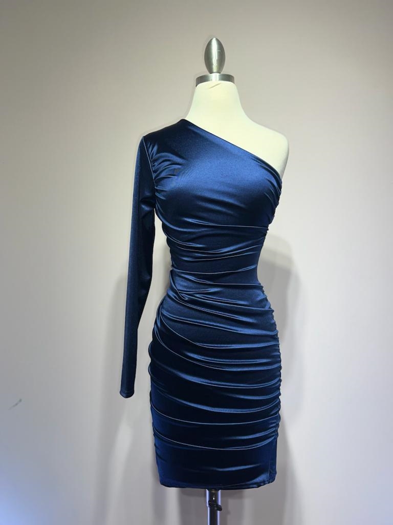 Ladivine B2313 Dress in Navy — front view