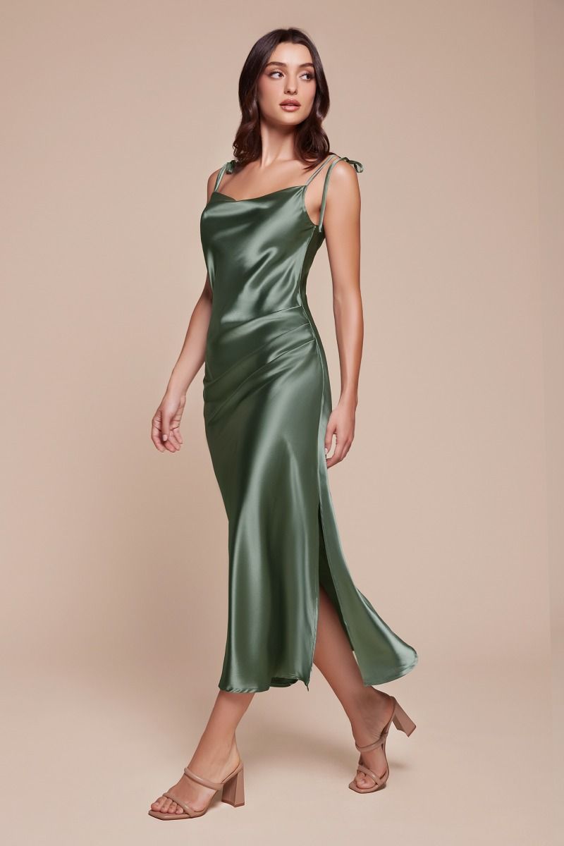 Ladivine BD103 Dress in Moss Green