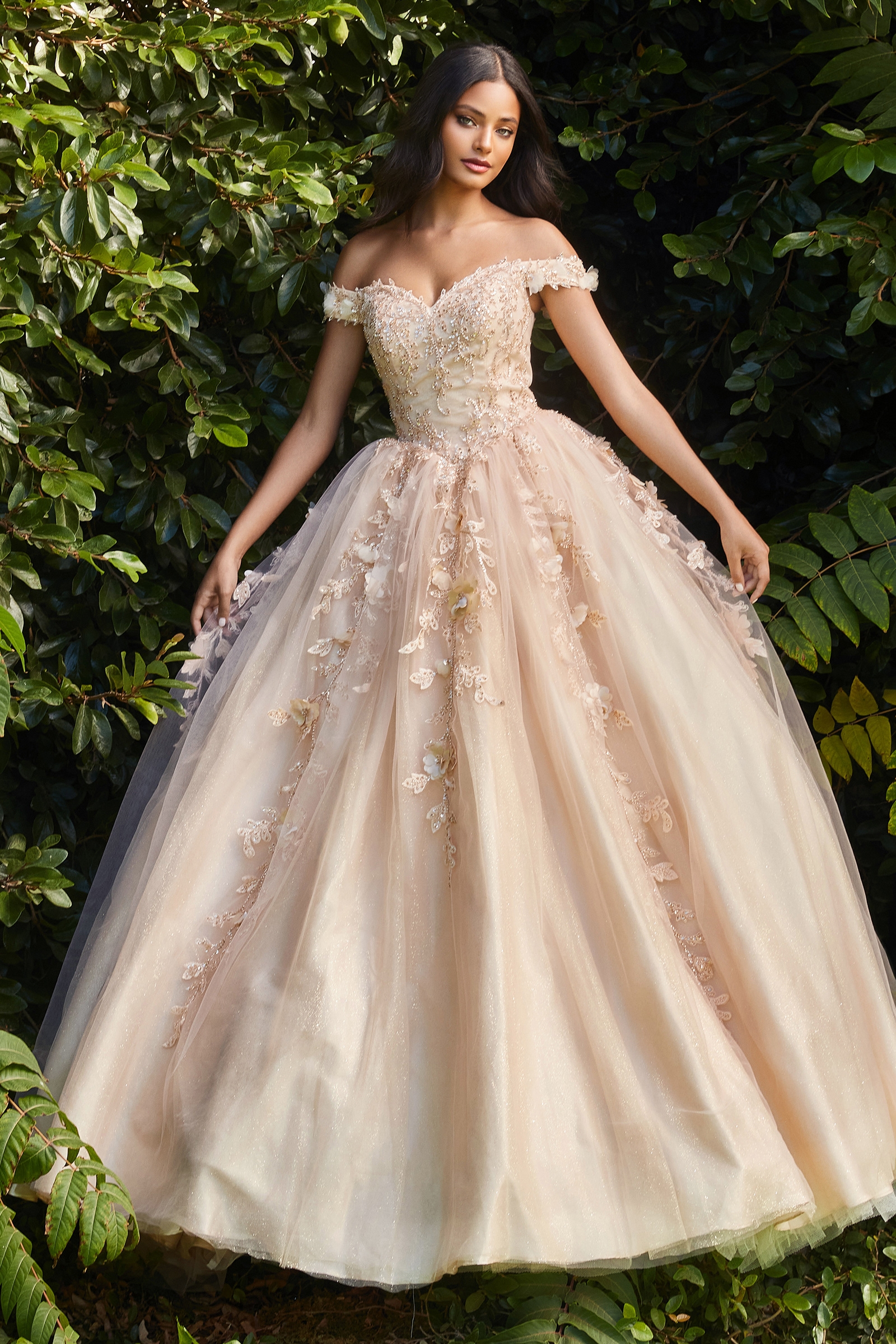 Ladivine CD0185 Dress in Champagne