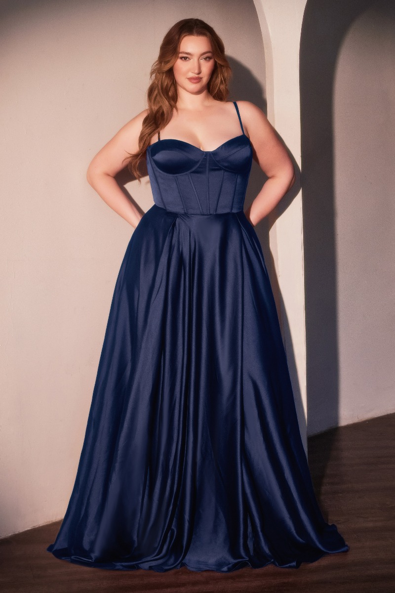 Ladivine CD337C Dress in Navy — front view