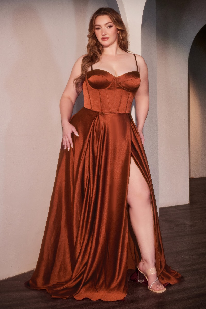 Ladivine CD337C Dress in Sienna — front view