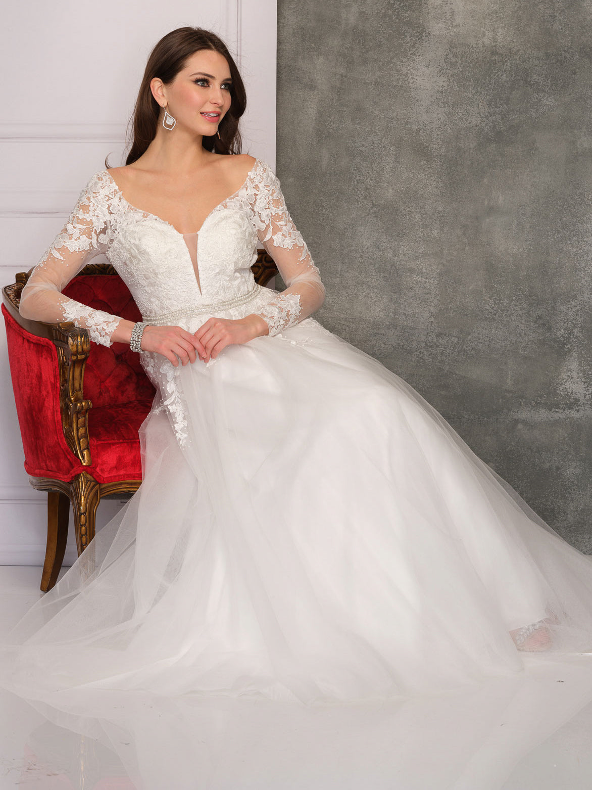 Dave & Johnny 10766 Wedding Gown — photo 3