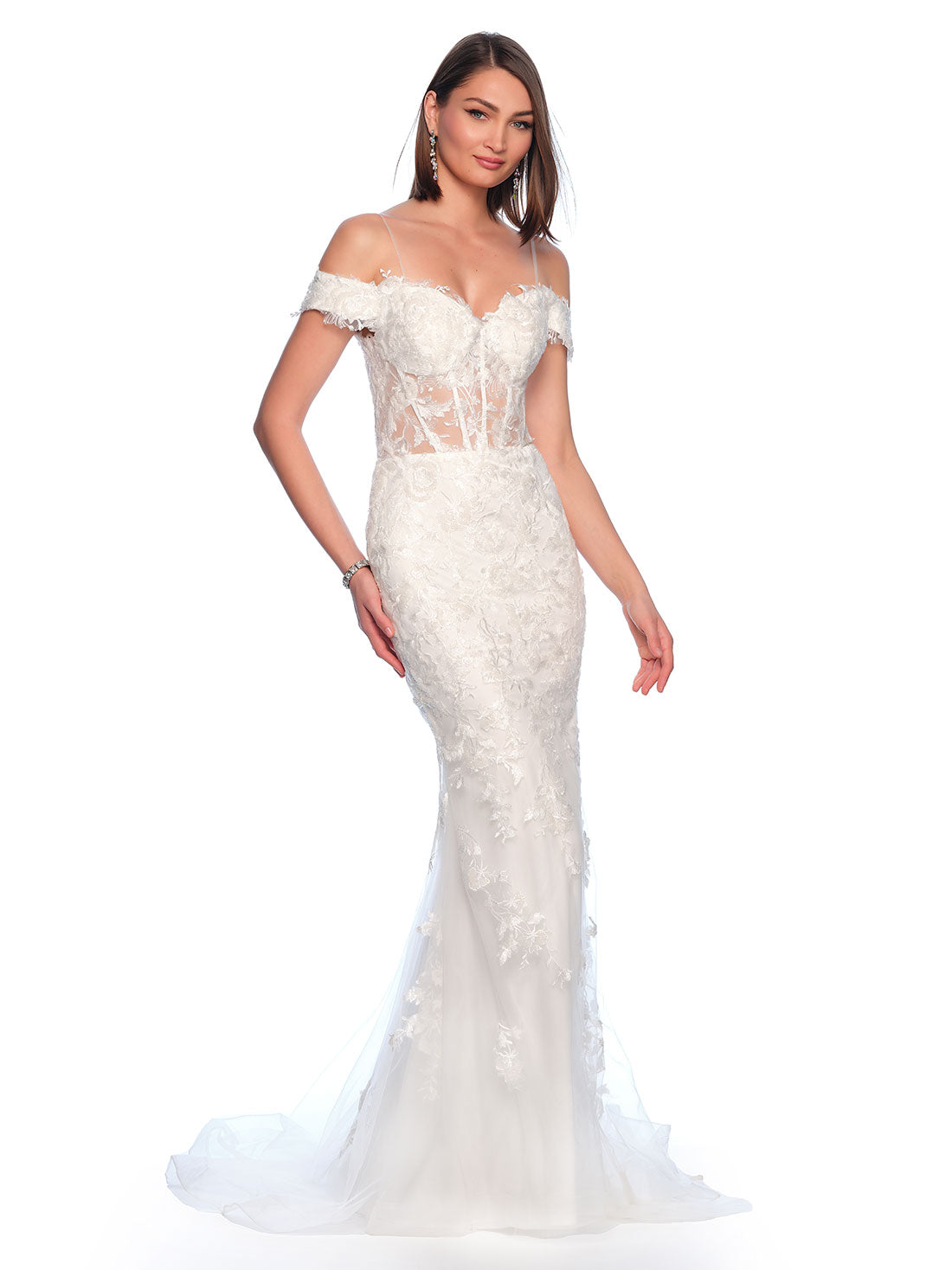 Dave &amp; Johnny 10619 Wedding Gown